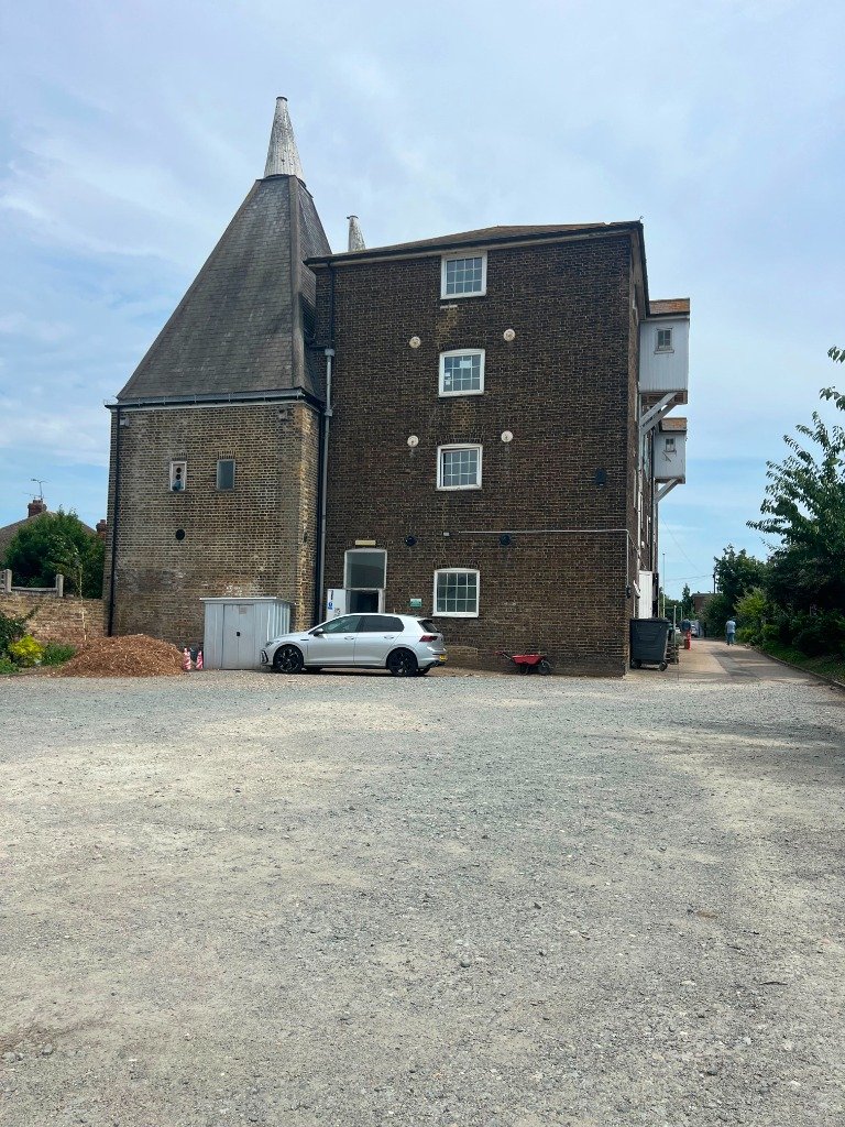 Outside view of The Oast building, Granary Close, Rainham